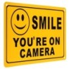 Vinyl warning sticker - Smile You're On CameraSecurity cameras