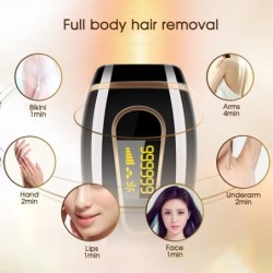 Laser epilator - permanent hair removal - 900,000 flashes - 5 levels - IPL - LCDHair removal
