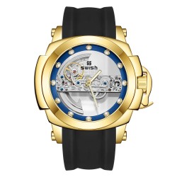 SWISH - lussuoso orologio automatico - tourbillon - design scheletrato - luminoso