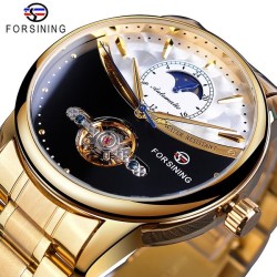 Forsining - orologio meccanico automatico - acciaio inossidabile