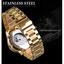 Forsining - orologio meccanico automatico - acciaio inossidabile