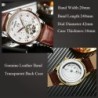 KINYUED - orologio tourbillon meccanico - design scheletrato - cinturino in pelle