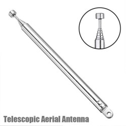 Antenne aérienne télescopique universelle - 7 sections rétractables - 740mm