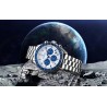 PAGANI DESIGN - Montre à quartz en acier inoxydable - étanche - argent / blanc