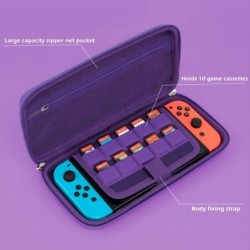 Hard protective storage bag - for Nintendo Switch / Nintendo Switch Lite - purple devilSwitch