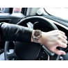 BENYAR - elegante orologio al quarzo - cronografo - impermeabile - acciaio inossidabile - oro/nero