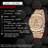 BENYAR - elegante orologio al quarzo - cronografo - impermeabile - acciaio inossidabile - oro