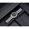 BENYAR - elegante orologio al quarzo - cronografo - impermeabile - acciaio inossidabile - nero