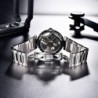 BENYAR - montre mécanique automatique - design évidé - acier inoxydable - noir