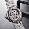 BENYAR - montre mécanique automatique - design évidé - acier inoxydable - noir