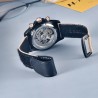 PAGANI DESIGN - orologio sportivo meccanico - cronografo - lunetta arcobaleno - cinturino in pelle - viola