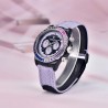 PAGANI DESIGN - orologio sportivo meccanico - cronografo - lunetta arcobaleno - cinturino in pelle - viola
