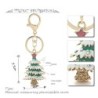 Enamel Christmas tree - crystals - red star - keychainKeyrings