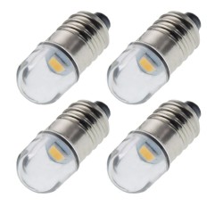 E10 - 1447 - Lampadina LED - 3V / 6V / 12V - 4 / 8 pezzi