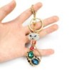 Crystal long-tail cat - keychainKeyrings