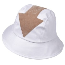Cappello estivo - stile secchiello - simbolo freccia stampato