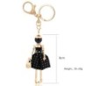 Black girl - gold keychainKeyrings