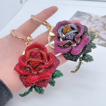 Crystal rose - keychainKeyrings