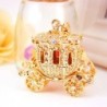 Golden carriage - keychainKeyrings