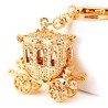 Golden carriage - keychainKeyrings