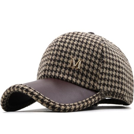 Trendy baseball hat - British check designHats & Caps