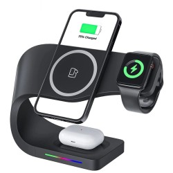 Chargeur sans fil magnétique 3 en 1 - support de charge rapide - pour iPhone - AirPods - Apple Watch