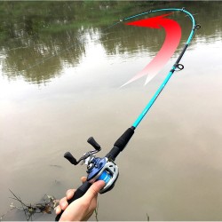 Canne à pêche ultralégère - deux brins - manche casting / spinning