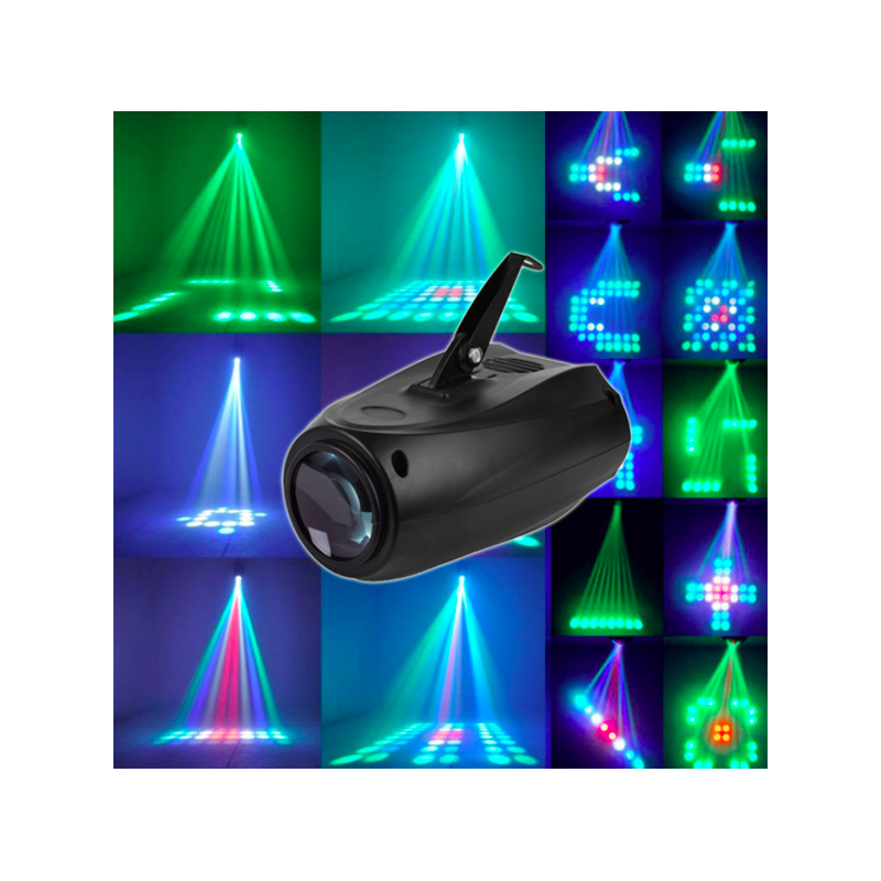 Lampada laser da palcoscenico - proiettore di luce - LED - 64 RGBW - 10W