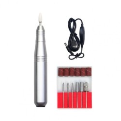 Mini electric nail polisher / drill - set with bits - manicure / pedicure - 35000RPMNail drills