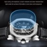 CHENXI - orologio al quarzo meccanico automatico - impermeabile - design scheletrato - oro/bianco