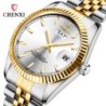 CHENXI - orologio al quarzo di lusso - cronografo - doppio calendario - impermeabile - acciaio inossidabile