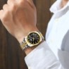 CHENXI - orologio al quarzo di lusso - cronografo - doppio calendario - impermeabile - acciaio inossidabile