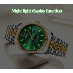 CHENXI - montre à quartz de luxe - chronographe - double calendrier - étanche - acier inoxydable