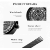 SHENGKE - montre à quartz de luxe - étanche - bracelet en maille d'acier