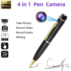 4 in 1 pen - FHD 1080P camera - photos - video / audio recording - writing penPens & Pencils