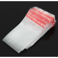7 * 10 cm - ziplock - sachets plastiques d'emballage refermables - 100 pièces