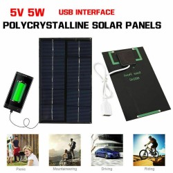 Pannello solare USB - caricabatterie rapido - 5W