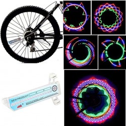 Eclairage roue à rayons vélo - LED - 30 motifs