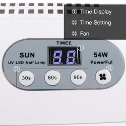 Tutto in 1 - asciuga unghie / raccogli polvere per unghie / trapano per unghie - lampada UV LED - 54 W - 25000 RPM