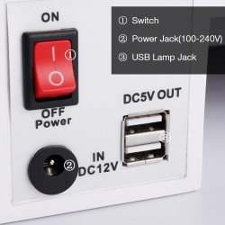 Tout en 1 - séchoir à ongles / dépoussiéreur à ongles / perceuse à ongles - lampe UV LED - 54W - 25000RPM