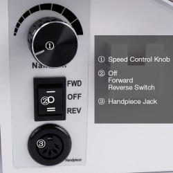 Tout en 1 - séchoir à ongles / dépoussiéreur à ongles / perceuse à ongles - lampe UV LED - 54W - 25000RPM