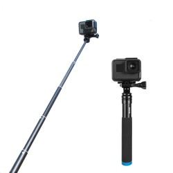 Asta per selfie palmare estensibile - asta telescopica - lega di alluminio - per GoPro / Xiaoyi / SJCAM