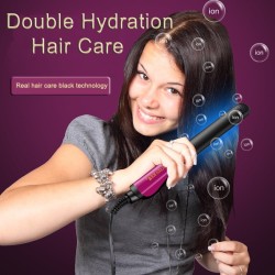 Lisseur / bigoudi - contrôle de la température - chauffage rapide - cheveux mouillés / secs