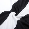 Mini abito smanicato - rigato nero/bianco - taglie comode