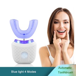 Spazzolino elettrico automatico - sbiancamento dei denti - luce blu - resistente all'acqua