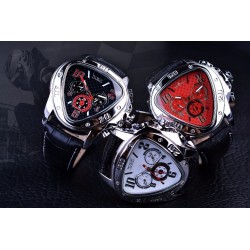 JARAGAR - montre automatique de luxe - bracelet cuir - forme triangle