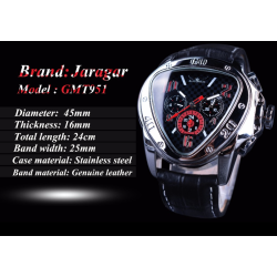 JARAGAR - montre automatique de luxe - bracelet cuir - forme triangle