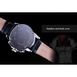 JARAGAR - montre automatique de luxe - bracelet cuir - forme triangle