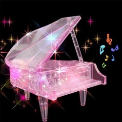 Pianoforte in cristallo puzzle - carillon - giocattolo da assemblare