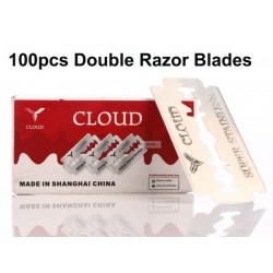 CLOUD - shaving razor blades - double edge - stainless steel - 100 piecesShaving